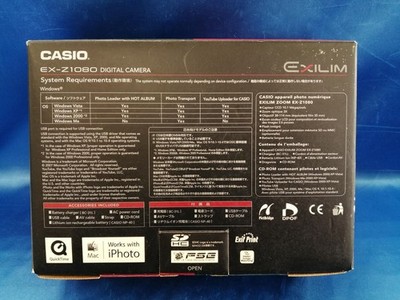 Casio Exilim Zoom EX-Z1080 Blue 10.1MP Compact Digital Camera From