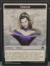 Liliana The Last Hope Emblem Token 009/010 Eldritch Moon Card Game Near Mint