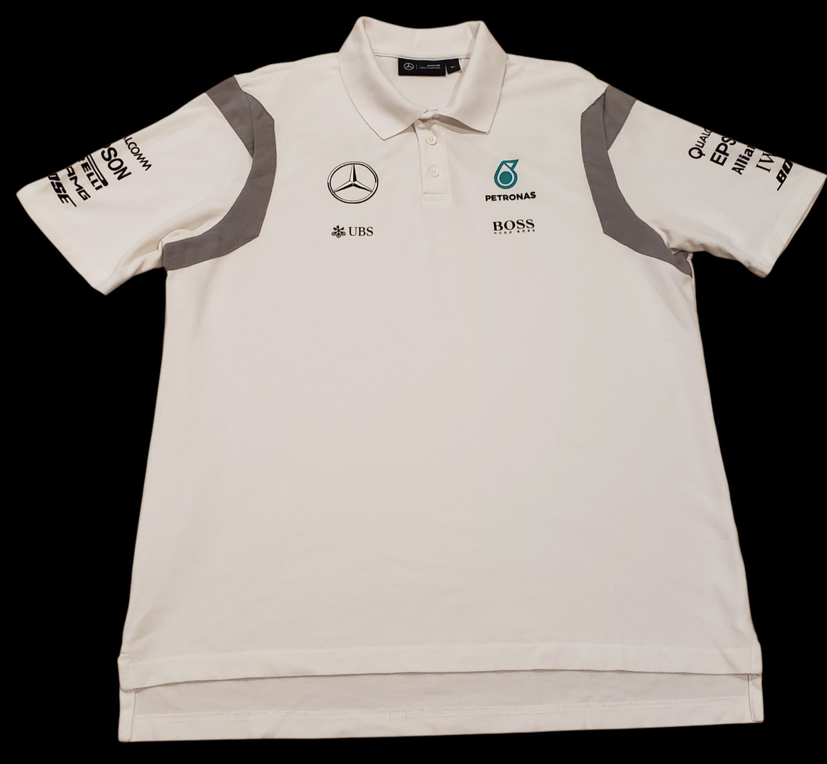 HUGO BOSS メルセデス・ベンツコレクション ポロシャツ M ホワイト Mercedes AMG Petronas F1 Racing Polo Shirt Mens XL White