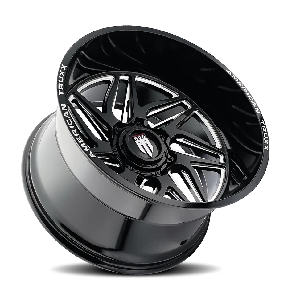 Rueda 22x12 American Truxx AT1917 Goliath negra/fresada 6x135/6x5,5 (-44 mm) Foto 2 de 4