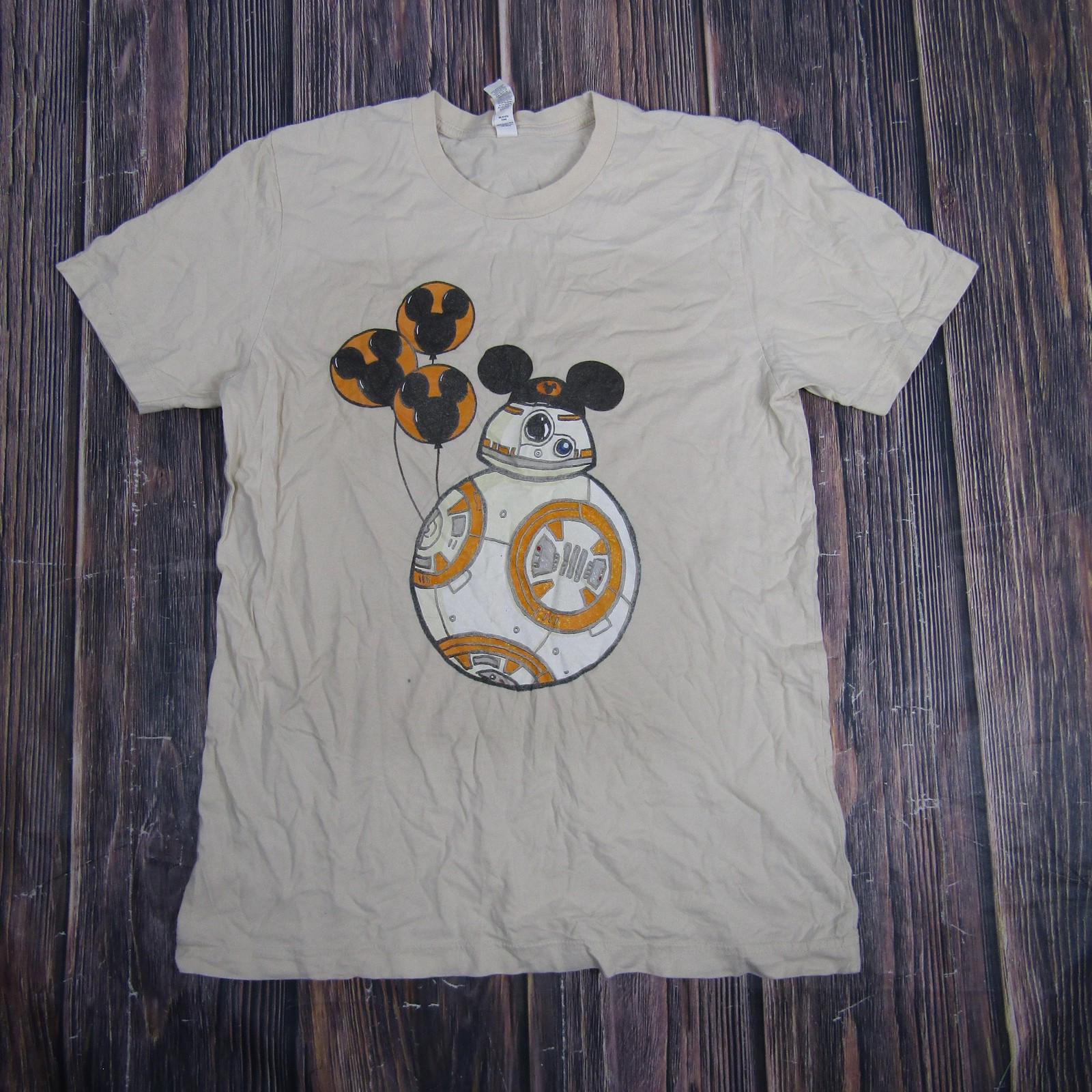 Star Wars BB-8 Shirt Mens Medium Bella Canvas Disney Mickey Mouse Balloons Tee