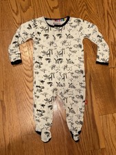 Baby Boys Infant Magnetic Me Safari Animals Sleeper Pajamas Newborn 0-3 Months