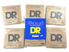 DR Guitar Strings 6 Sets Electric Pure Blues Vintage Pure Nickel 11-50