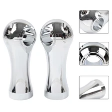 2.0 CNC Handlebar Riser Clamps for Harley Dyna Softail Road King w/1 Bar Chrome