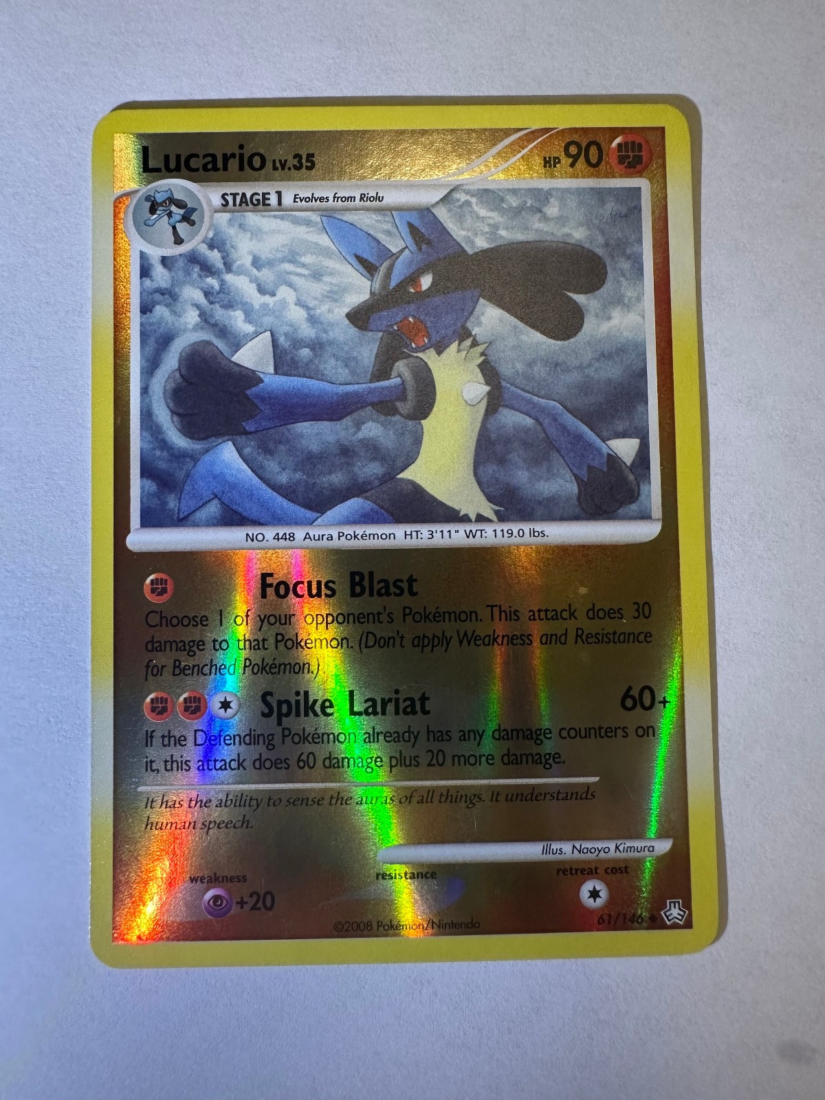 Lucario 61/146 Legends Awakened Reverse Holofoil NM