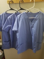 Light blue scrubs women Lot Size M