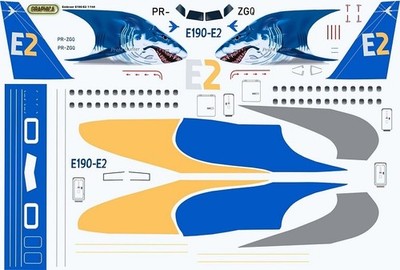 1/144 BSModelle BSM144670 Embraer Emb190 E2 Decals