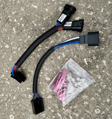 Z-Offroad Harley 7  LED Headlight Wiring Harness Adapter High Low