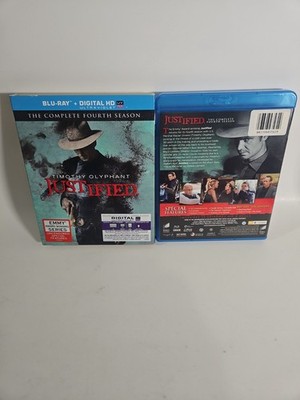 Justified: The Complete Fourth Season (Blu-ray, 2013) 3 Disc Set