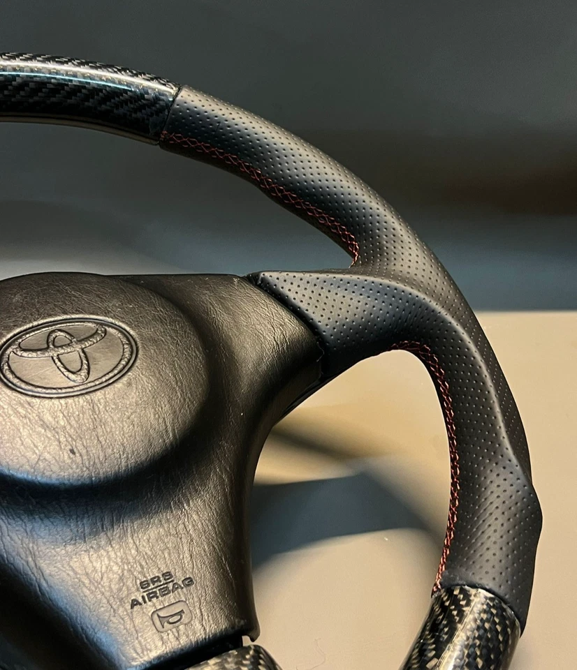Toyota Celica ST202-205, MR2 SW20, JZA80, AE111 Carbon Fiber Steering Wheel - Image 4 of 4
