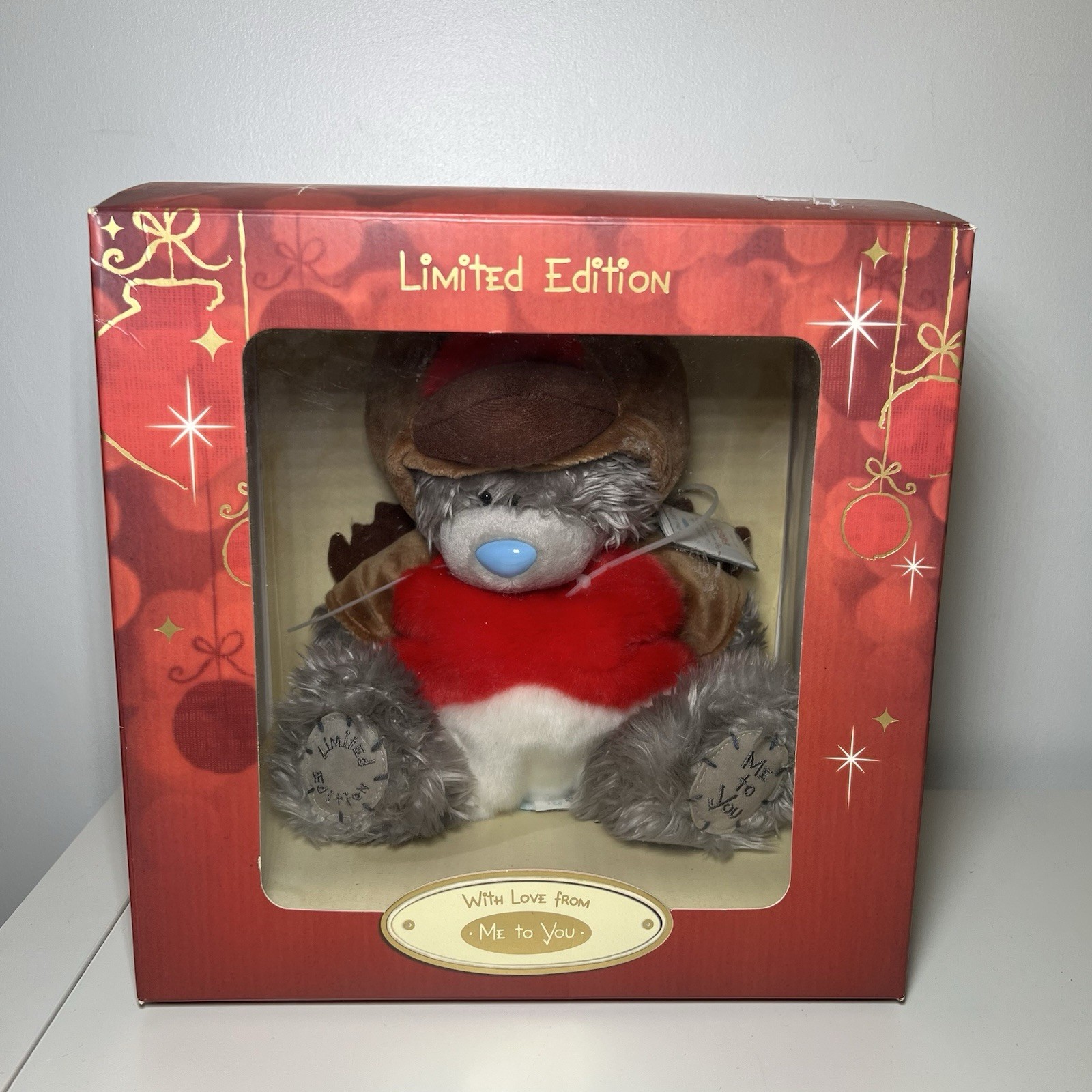 New Tatty Teddy Me To You Bear Christmas Robin Limited Edition 6863 Of 7660