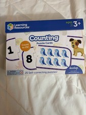 Counting Puzzle Cards Game - Learning Resources- learn counting 3 . Fun family