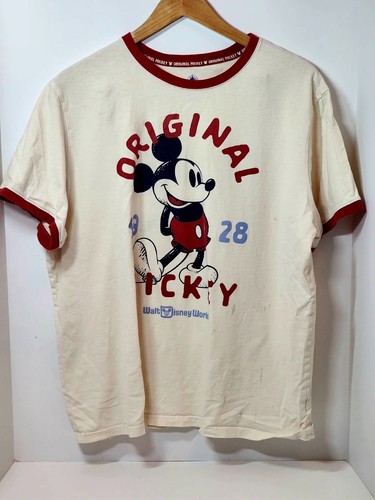 Walt Disney World Vintage Mickey Mouse T-Shirt Farbe - Off White Größe XL - Bild 1 von 3