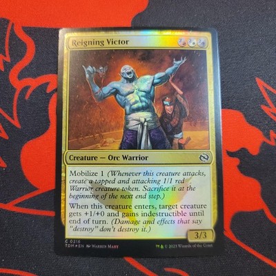 Reigning Victor 216 Common Tarkir: Dragonstorm Magic: The Gathering Foil NM