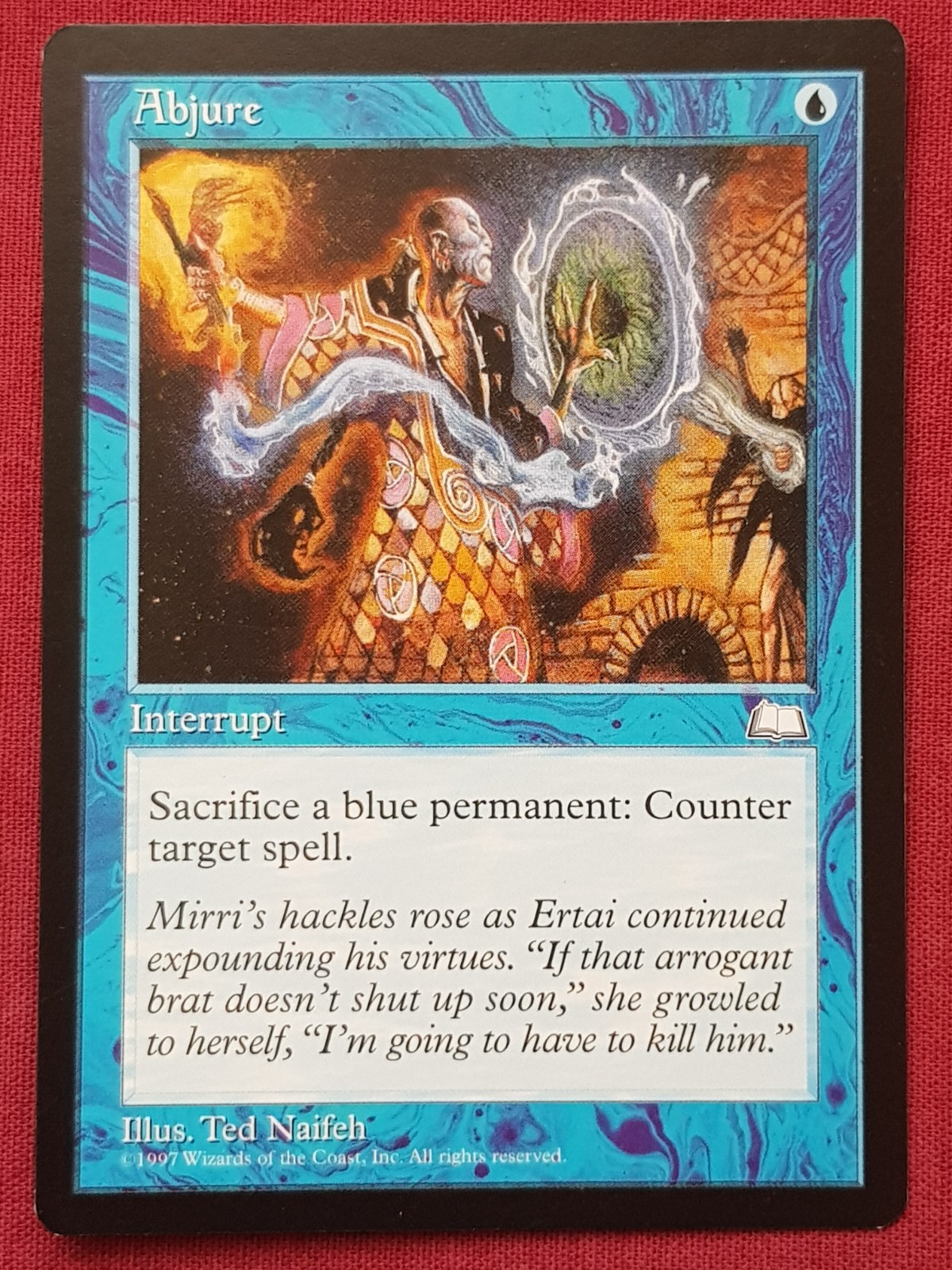 Magic The Gathering WEATHERLIGHT ABJURE blue card MTG
