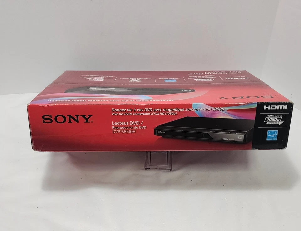 SONY Upscaling HDMI 1080p Full HD DVD Player DVP-SR510H w/Multi-Brand Remote NEW - Image 4 of 4