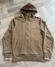 Fred Perry Full Zip Hoodie Men’s Small Cotton