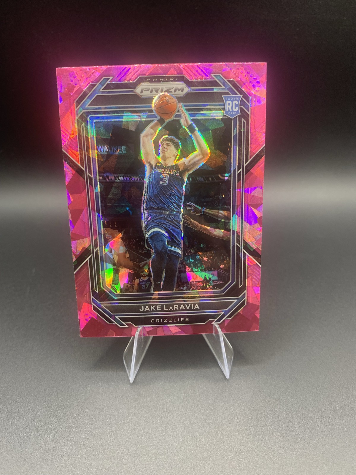 2022-23 Panini Prizm - Jake LaRavia #244 Pink Ice Prizm (RC)