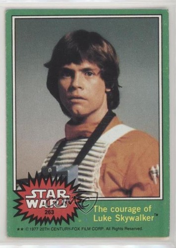 1977 Topps Star Wars #263 The courage of Luke Skywalker — Raw