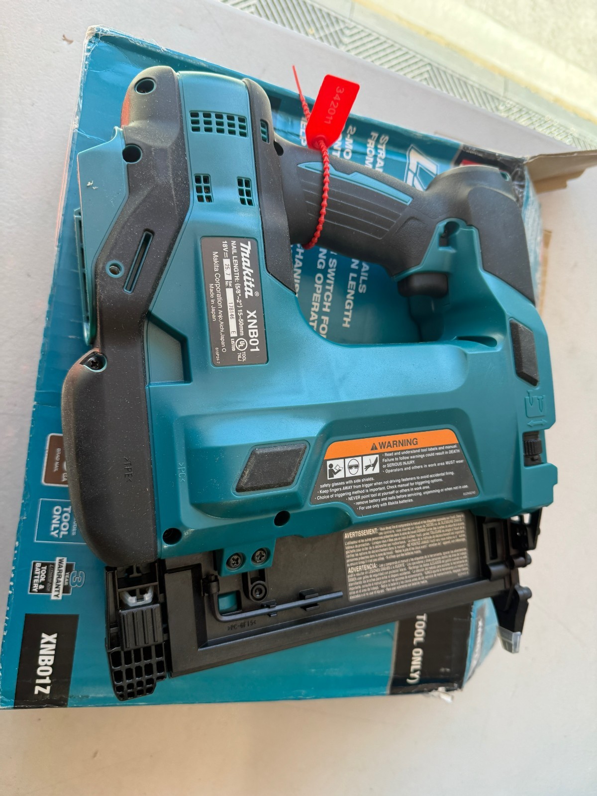 Makita LXT 18V Li-Ion 2 in. 18-Gauge Brad Nailer (Tool Only) XNB01Z - RED211