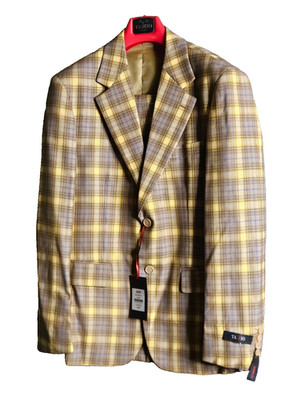 $485 Tazzio Dijon 3-Piece Suit - 40R Jacket 34R Pants NWT