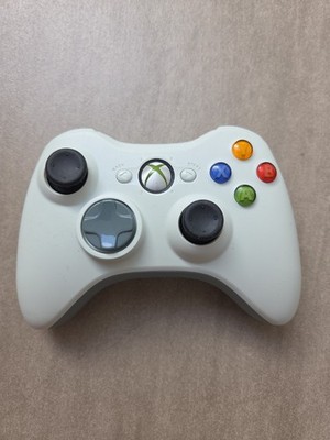 original Xbox 360 Wireless Gamepad Kabelloser Controller weiß neue Thumbsticks a