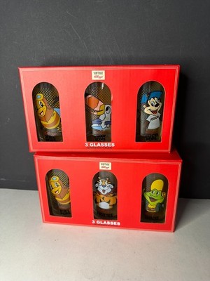 6er Set Original Vintage Kellogs Trinkgläser Sammelgläser NEU  TOP  OVP 