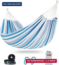 Lazy Daze Hammocks Double Brazilian Cotton Hammock, Extra Large Portable Outdoor