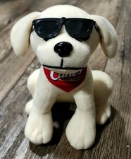 Raising Cane's Chicken Fingers Dog with Sunglasses Plush Stuffed Toy Collectible