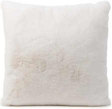 - Cuscino Decorativo Quadrato, Federa in Finta Pelliccia, 100% Poliestere, 60 X