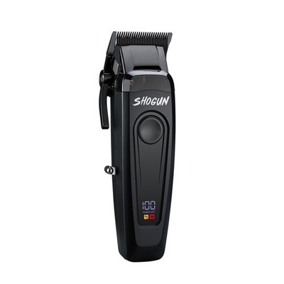 Shogun Professional Hair Clippers   Black Titanium DLC Blade, 7500 RPM Brushl...