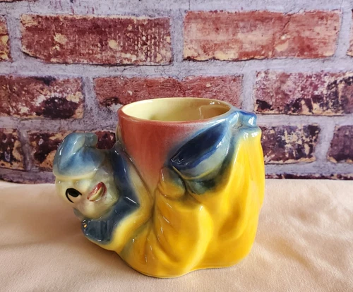 Vintage Shawnee Pottery Planter Small Ceramic JoJo Clown Stamped USA 607 MCM
