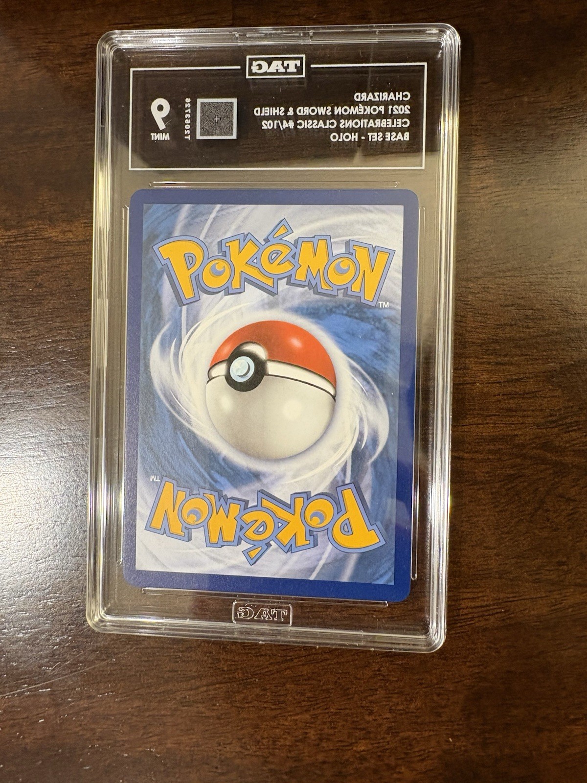 2021 Pokemon Charizard  Celebrations Classic #4/102 TAG 9 Mint view 3