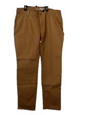 Carhartt Women's Rugged Flex Canvas Double Front Work Pant Sizes 14R. NWT