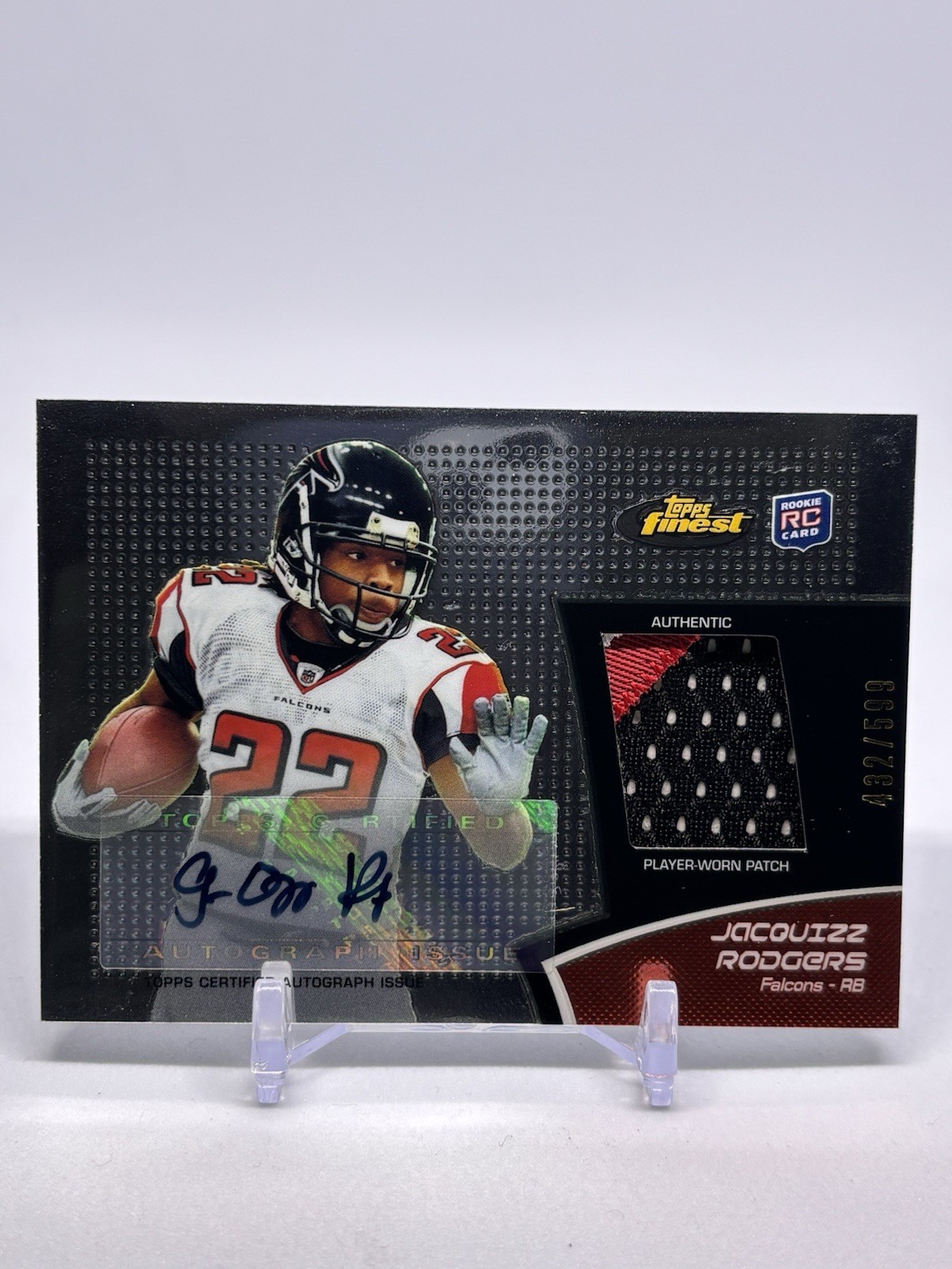Jacquizz Rodgers Finest Rookie Autograph Patch #RAPJR Base