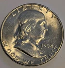 1952-S Franklin Silver Dollar BU Solid Gem