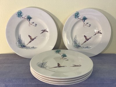Set 6 Vintage ROYAL DOULTON Keramik THE COPPICE D.5803 6,5'' TEE BEILAGENTELLER