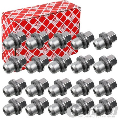 20x FEBI RADMUTTERN SATZ M14 X 1,5 VERZINKT FLACHBUND FÜR LEICHTMETALLFELGEN