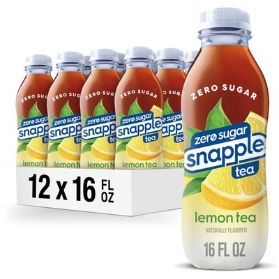Zero Sugar Lemon Iced Tea, 16 fl oz, Pack of 12