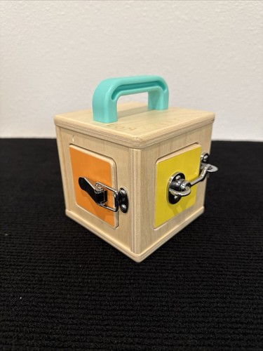 LOVEVERY Wooden Lock Box Latches Montessori Learning Toy from The Realist Box