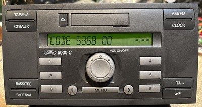Org. FORD 5000 C Autoradio FOCUS II + Code 6S61-18K876-AF Geprüft Funktionsfähig