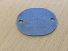 Orig WW2 Named DOG TAG 1942 WWII Vintage Badge Dogtag US Navy Reserve Military