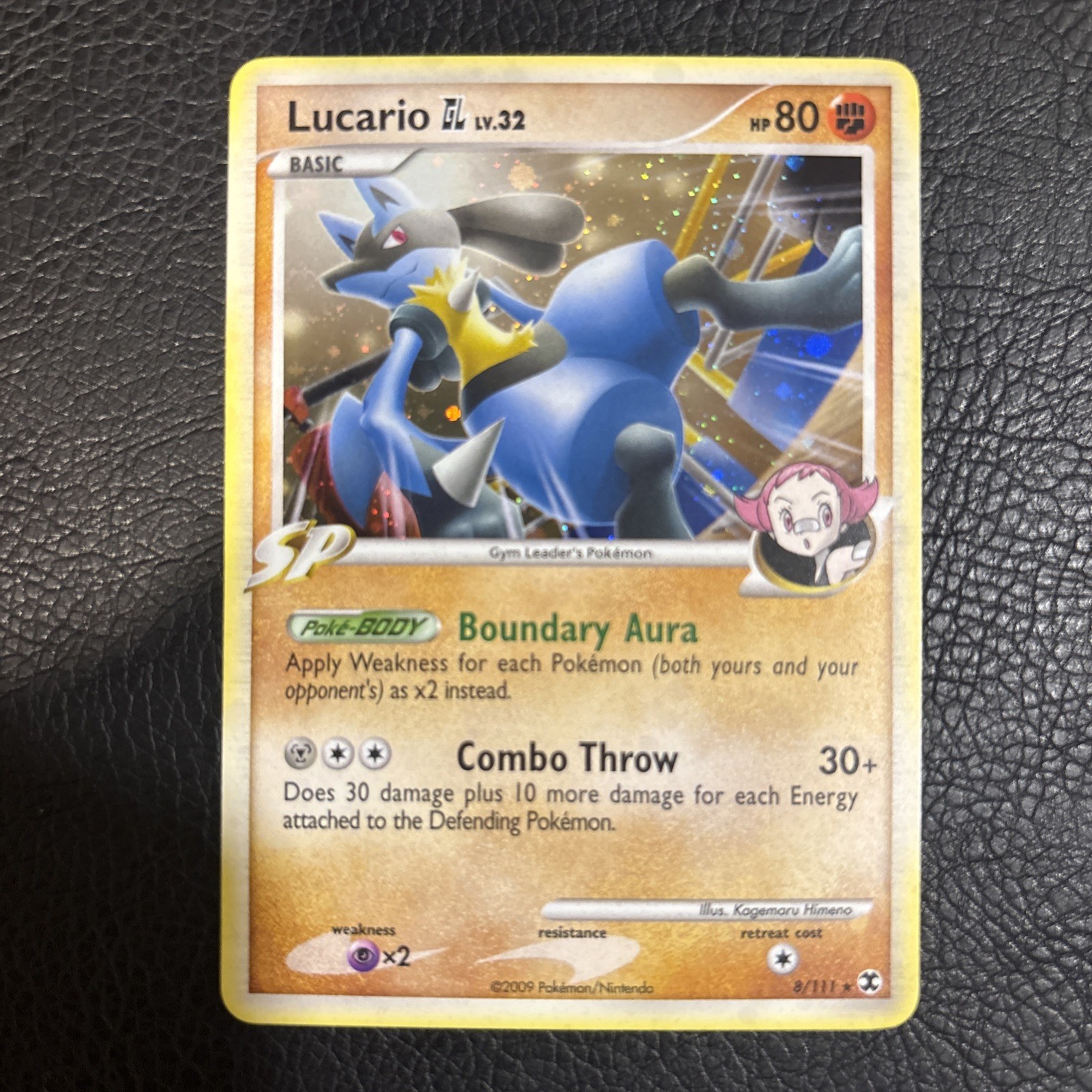 Lucario GL 8/111 Rising Rivals Holo LP Pokemon TCG Nm/lp