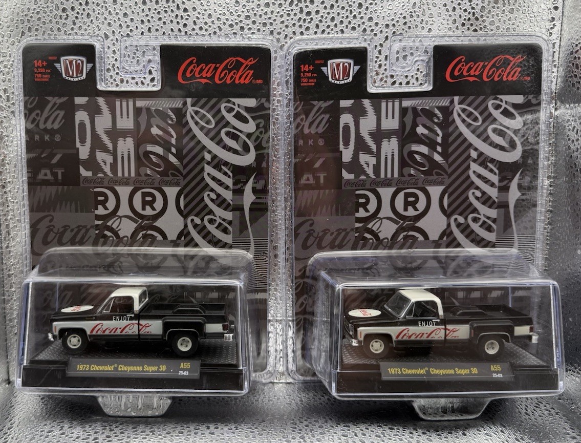 M2 Machines 1973 Chevrolet Cheyenne Super 30 Black Coca Cola A55