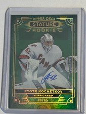 2022-23 Upper Deck Stature - Rookies Pyotr Kochetkov #122 Green Autographs /65