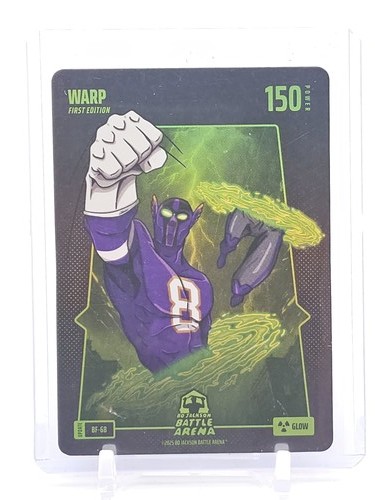 WARP 2025 LAMAR JACKSON BATTLE ARENA FIRST EDITION GLOW #BF-6B Q3735