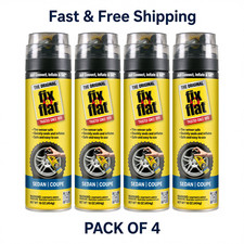Fix-A-Flat S60420 Aerosol Emergency Flat Tire Repair and Inflator All Cars 4pack
