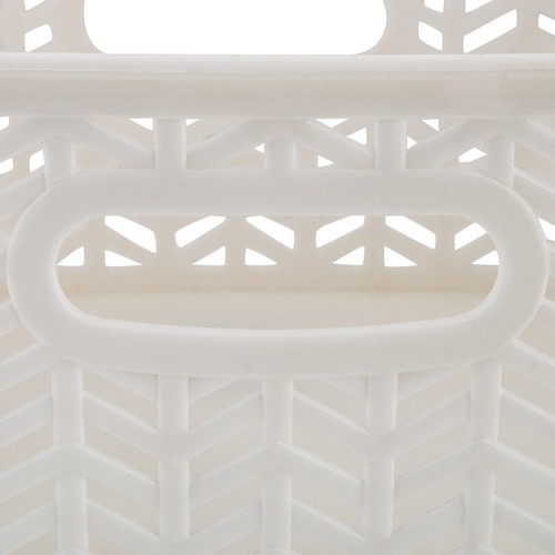 Small Herringbone Bin Storage Tote Basket Organizer Decorative, Good for Clos... - Picture 6 of 6