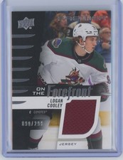 2023-24 UD Premier Logan Cooley On The Forefront Relic #/299 Coyotes READ