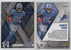 2023 Panini Phoenix Rookies Silver Jahmyr Gibbs #105 Rookie RC